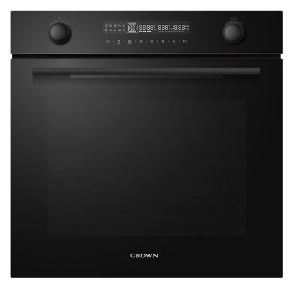 Фурна за вграждане Crown FCM 14A50BK, клас А+, 72 л. обем, 11 програми, Defrost, черна