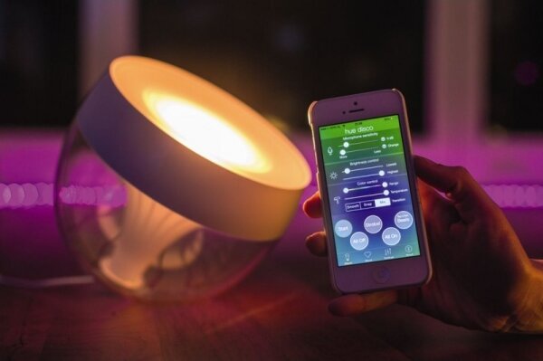 Philips - LED RGB Димируема настолна лампа Hue IRIS LED/8,2W/230V бяла