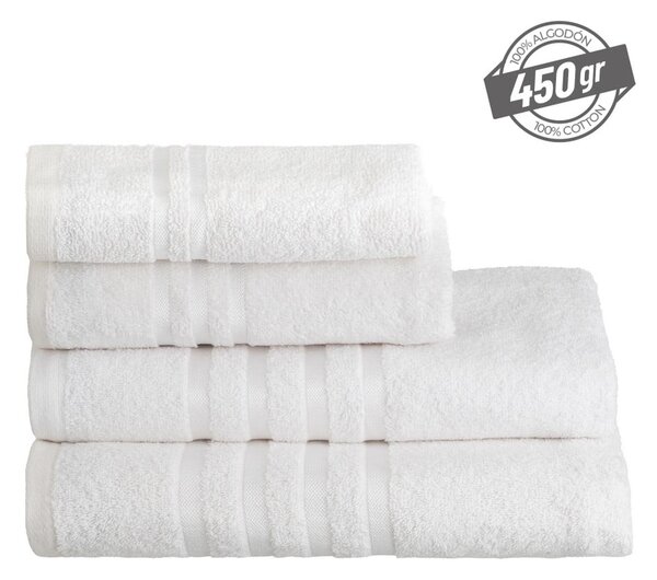 Бяла памучна кърпа от тери 30x50 cm Simple – Casa Selección