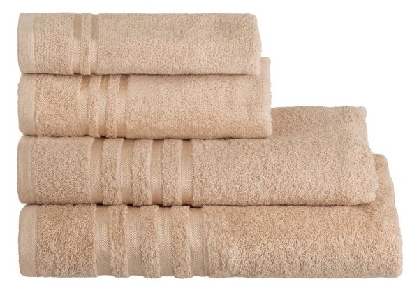 Бежова памучна кърпа от тери 30x50 cm Simple – Casa Selección