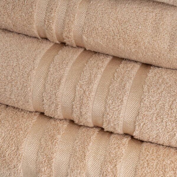 Бежова памучна кърпа от тери 30x50 cm Simple – Casa Selección