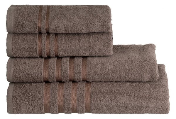 Кафява памучна кърпа от тери 30x50 cm Simple – Casa Selección