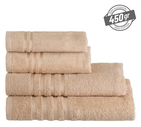 Бежова памучна кърпа от тери 30x50 cm Simple – Casa Selección