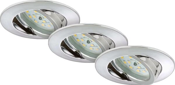 Briloner 7209-038 - К-кт 3x LED Лампа за вграждане в баня LED/5W/230V IP23