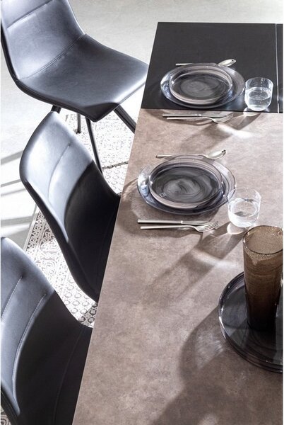 BIZZOTTO ТРАПЕЗНА МАСА BRIVA 160-220X90X76 СИВА