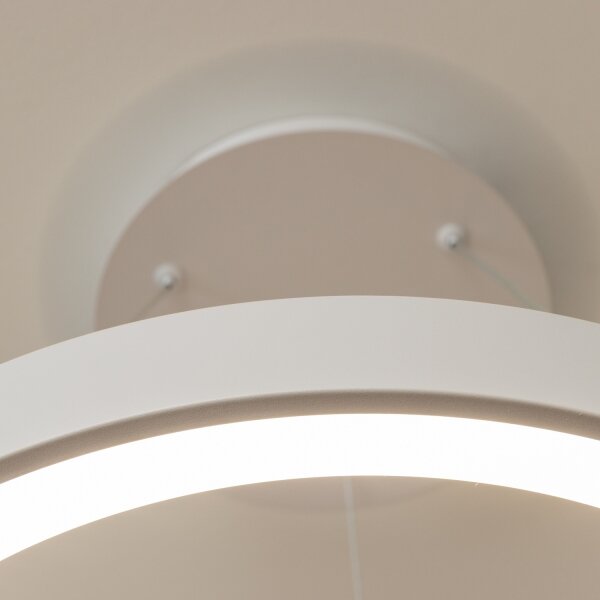 Brilagi - Димируем LED полилей на кабел FALCON II LED/99W/230V Ø 60 cm бял + дистанционно управление