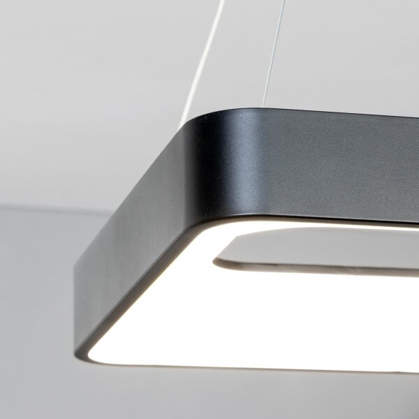Brilagi - LED полилей на кабел FALCON II, с възможност за димиране, LED/80W/230V 40x40 cm, черен + дистанционно управление