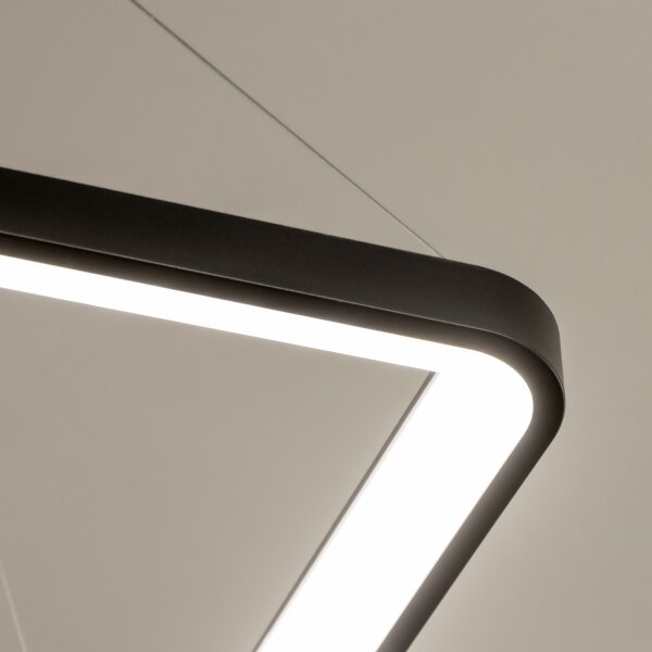 Brilagi - димируем LED полилей на кабел FALCON SLIM LED/50W/230V 50x50 cm черен + дистанционно управление