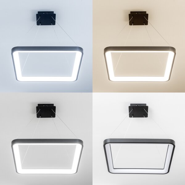 Brilagi - димируем LED полилей на кабел FALCON SLIM LED/50W/230V 50x50 cm черен + дистанционно управление