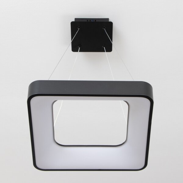 Brilagi - LED полилей на кабел FALCON II, с възможност за димиране, LED/80W/230V 40x40 cm, черен + дистанционно управление