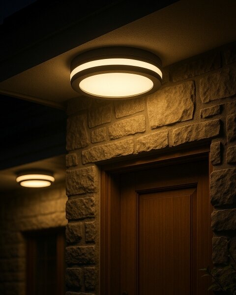 LED таванно осветително тяло с датчик за движение LED/20W/230V 3000/4000/6500K IP54 антрацит
