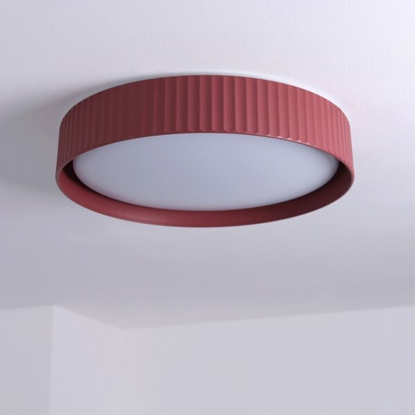Brilagi-LED Димируемо таванно осветително тяло LUCIA LED/48W/230V Ø 41 cm червено + дистанционно управление