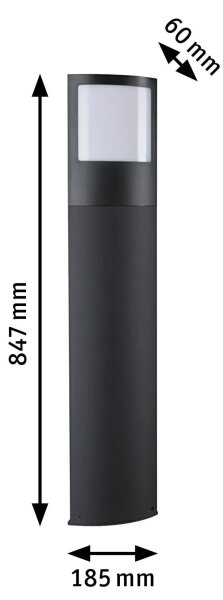 Paulmann 94515 - LED/8,5W IP44 Димируемо осветление за номер на къща PADEA 230V