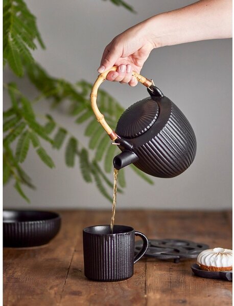 Черен глинен чайник 850 ml Neri – Bloomingville