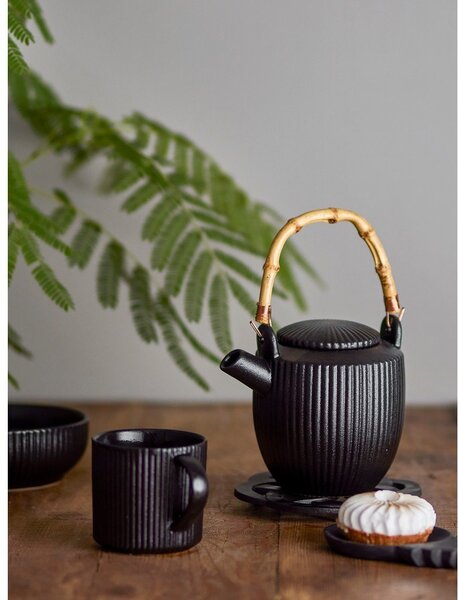 Черен глинен чайник 850 ml Neri – Bloomingville