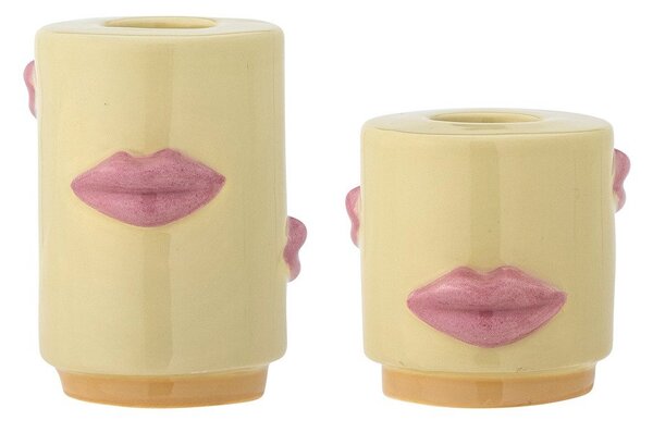 Глинени свещници в комплект 2 бр. Sassy – Bloomingville