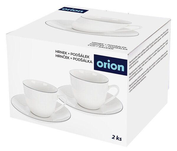 Бяла порцеланова чаша за капучино 210 ml Decora – Orion