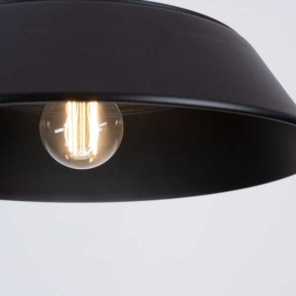 Sollux SL.1322 - Пендел FANO 1xE27/15W/230V Ø 34 см черен