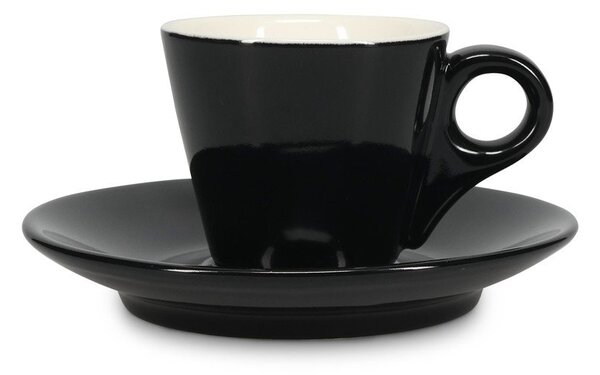 Черна порцеланова чинийка ø 12,5 cm Barista – BonBistro