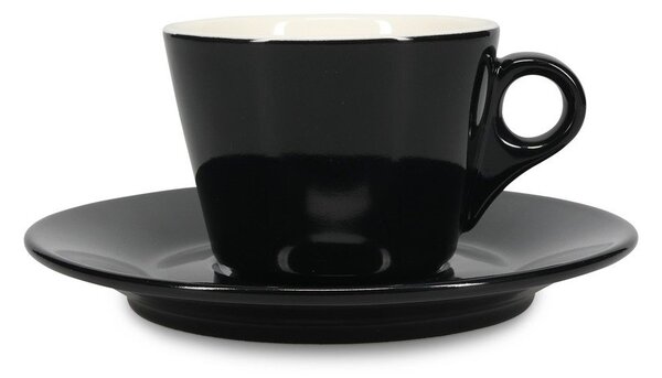 Черна порцеланова чинийка ø 15,5 cm Barista – BonBistro