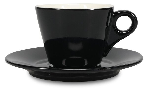 Черна порцеланова чинийка ø 15,5 cm Barista – BonBistro