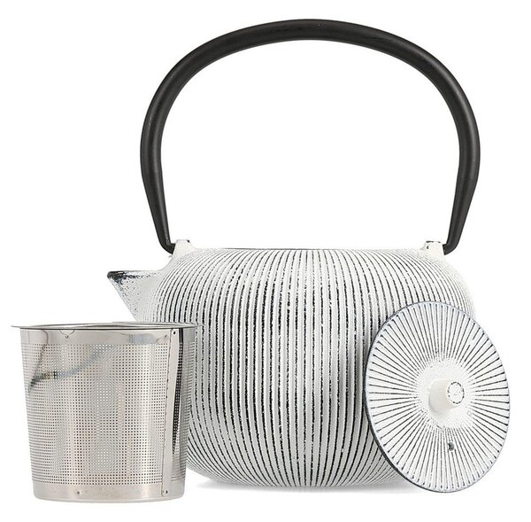 Черно-бял чугунен чайник 700 ml Sencha – S|P Collection