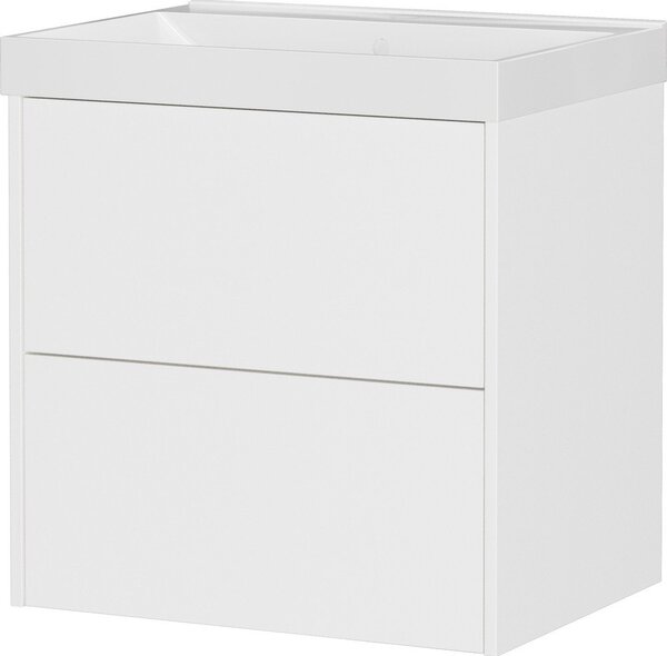 Бял матов стенен шкаф за мивка 61x65 cm Bodera – Germania
