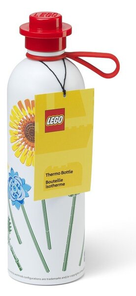 Червен /бял метален детски термос 560 ml Botanicals – LEGO®