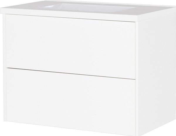 Бял матов стенен шкаф за мивка 81x61 cm Bodera – Germania
