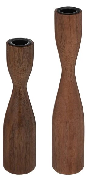 Свещник atmosphera Le Cafe Bordelais, Метал, 25 cm, 2 бр