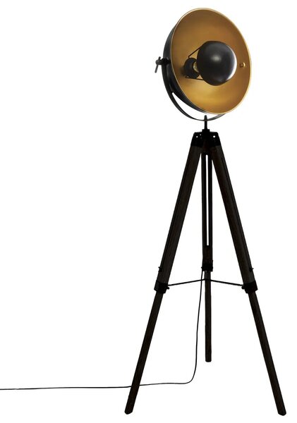 Лампион atmosphera Lahti, Метал и Дърво, Черен, 156.5 cm