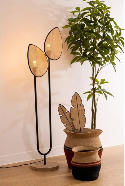 Лампион atmosphera Olme Design, Метал и Дърво, Естествен, 143 cm