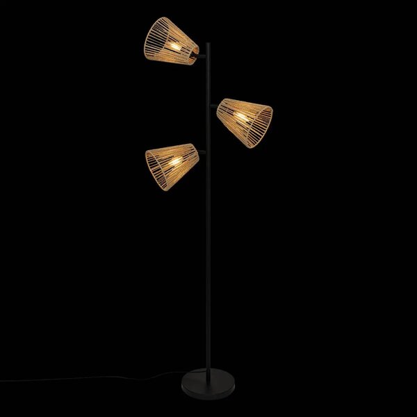 Лампион atmosphera Giada, Метал, Черен, 150 cm