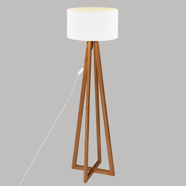 Лампион atmosphera Molu, Дърво, 141 cm - Бял