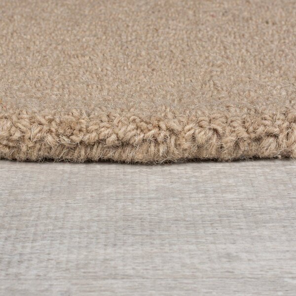 Сиво-бежова ръчно изработена вълнена пътека 80x230 cm Mia Ellipse – Flair Rugs