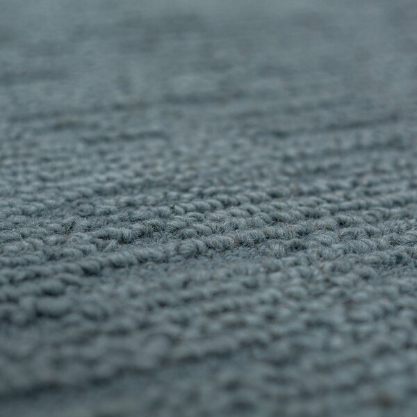 Сиво-син ръчно изработен вълнен килим 120x170 cm Harris Boucle – Flair Rugs