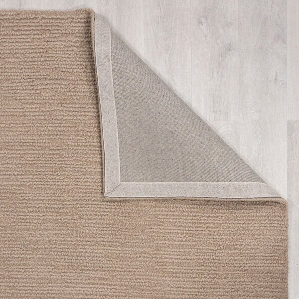 Бежов ръчно изработен вълнен килим 160x230 cm Harris Boucle – Flair Rugs
