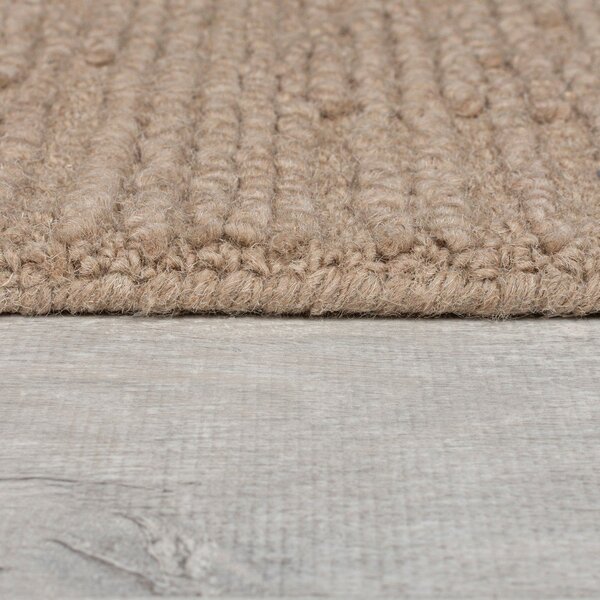 Бежов ръчно изработен вълнен килим 160x230 cm Harris Boucle – Flair Rugs