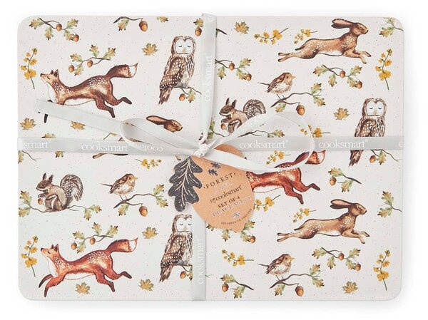 Коркови подложки за хранене в комплект 4 бр. 21x29 cm Forest Fable – Cooksmart ®