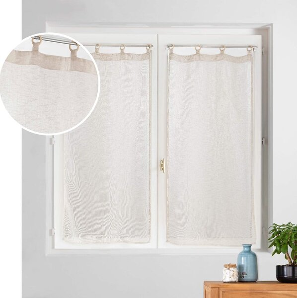 Бежови завеси в комплект от 2 бр. 60x120 cm Minalisa – douceur d'intérieur