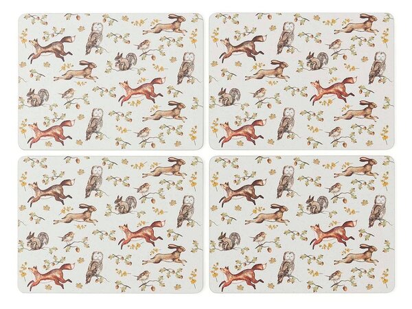 Коркови подложки за хранене в комплект 4 бр. 21x29 cm Forest Fable – Cooksmart ®