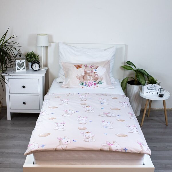 Жълто памучно детско спално бельо 100x135 cm Bunny "Star" – Jerry Fabrics
