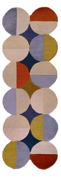 Ръчно изработена вълнена пътека 80x230 cm Mia Ellipse – Flair Rugs