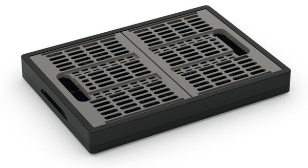 Сива пластмасова кутия за съхранение 47,5x34,5x23,5 cm Folding Crate – KIS