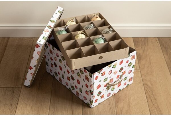Картонена кутия за съхранение с капак/декоративна 37x50x15 cm Engla Christmas Storage – Bigso