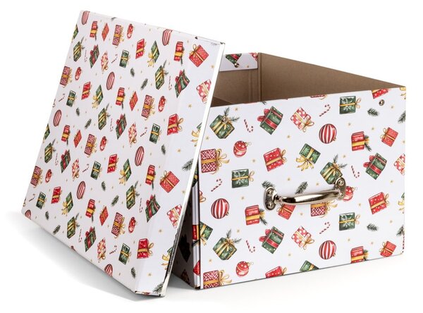 Картонена кутия за съхранение с капак/декоративна 37x50x15 cm Engla Christmas Storage – Bigso