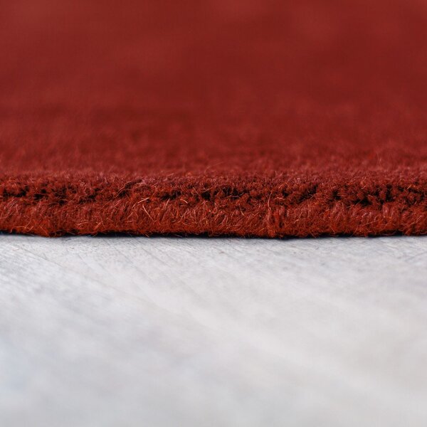 Ръчно изработен вълнен кръгъл килим в тухлен цвят ø 150 cm Mia Segment – Flair Rugs