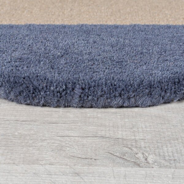 Бежова ръчно изработена вълнена пътека 80x230 cm Mia Scallop Frame – Flair Rugs