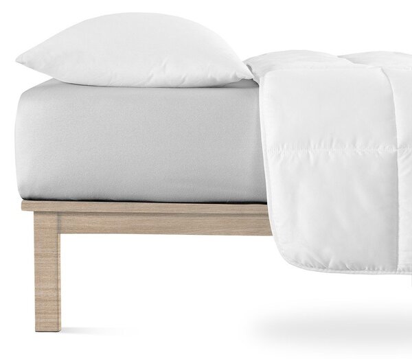 Светлосив еластичен чаршаф от джърси 90x200 cm Boxspring – Andrea Simone