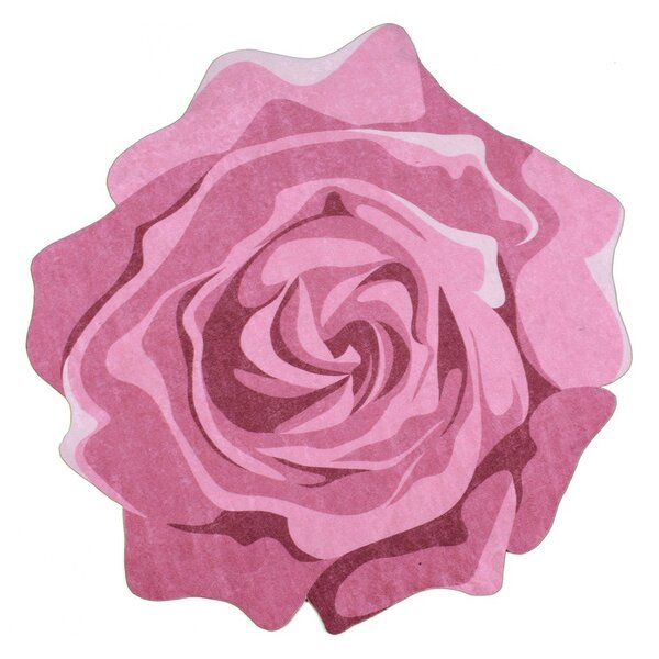 Килим Rose Duro, ⌀ 80 cm Pembe - Vitaus